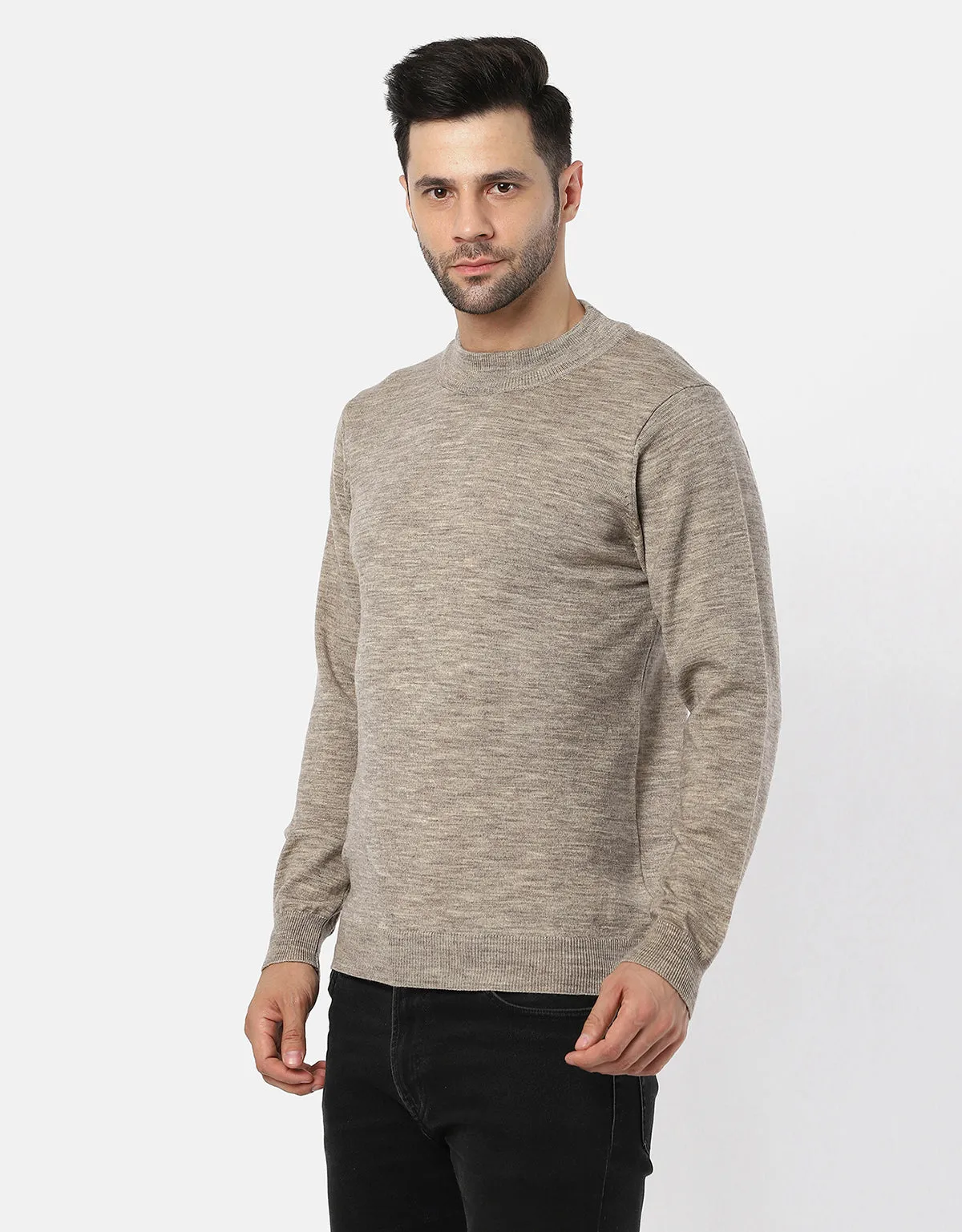 Men Knitted T-Neck Sweater