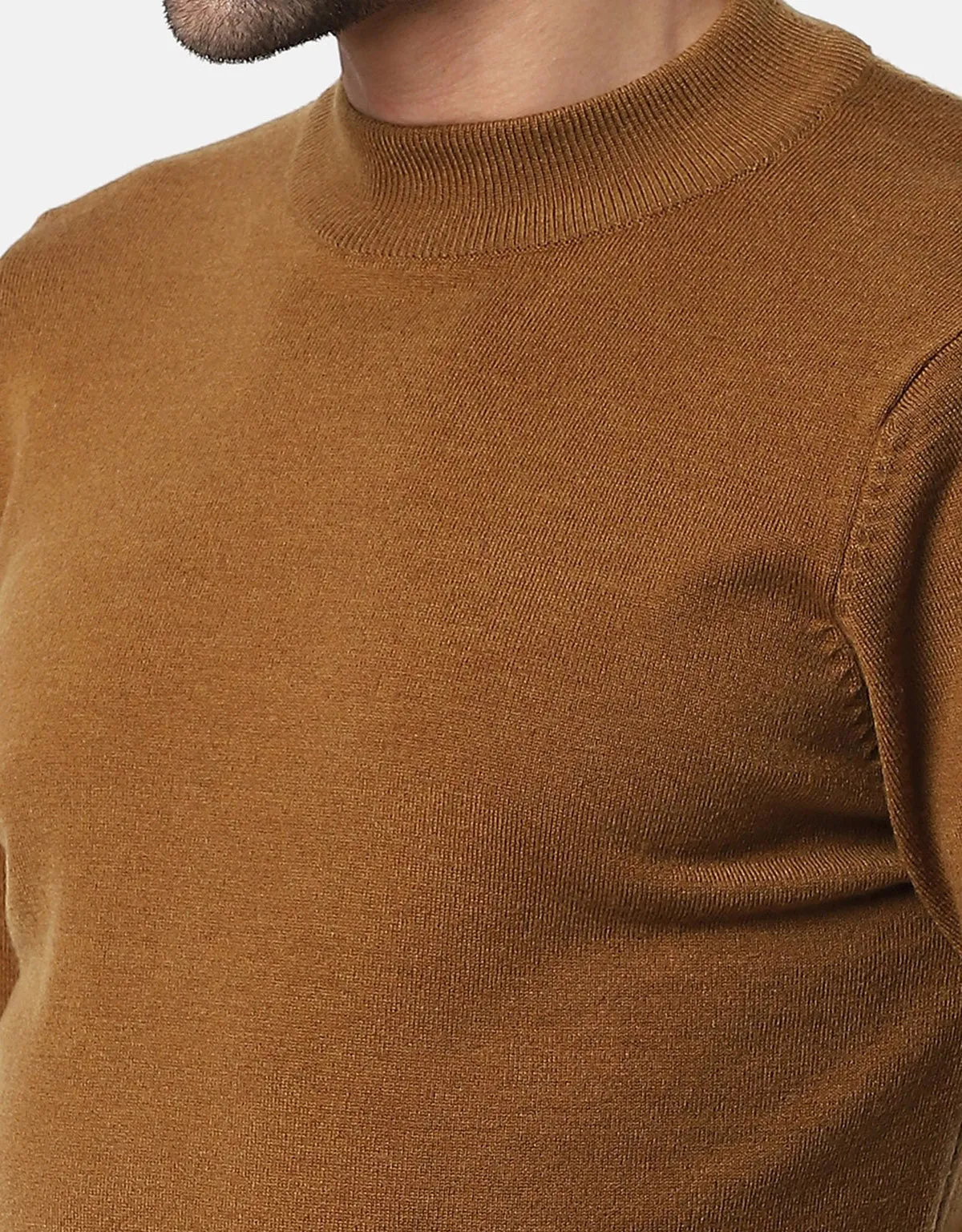 Men Knitted T-Neck Sweater