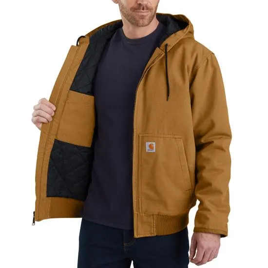 Men's Carhartt Loose Fit Washed Duck Insulated Active Jac - 104050