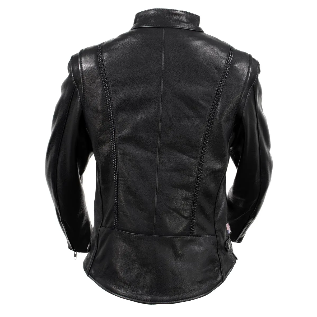 Milwaukee Leather USA MADE MLJKL5002 Women's Black 'Pristine' Premium Motorcycle Leather Jacket