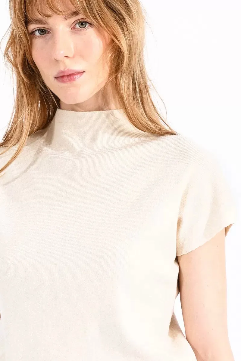 Molly Bracken Cream Bodycon Sweater