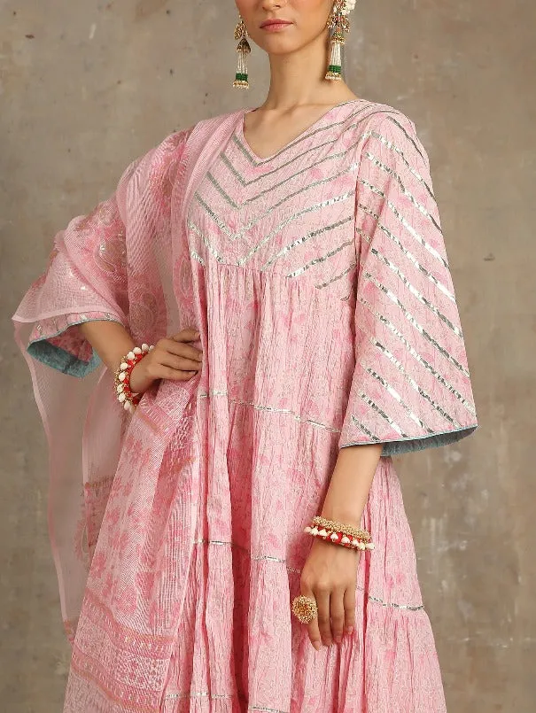 Neer- Gulaab Pink Cotton Printed Salwar Suit