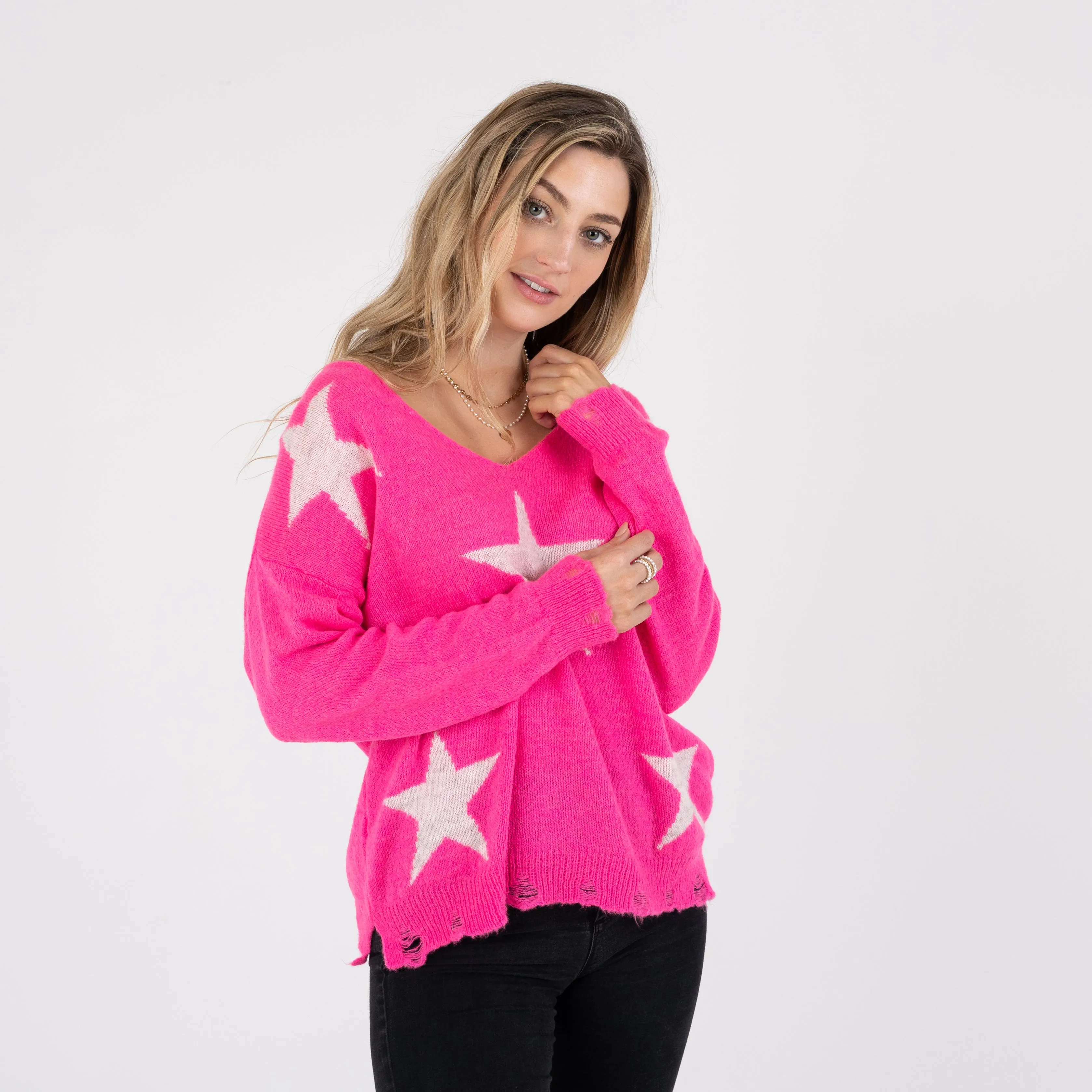 Neon Star Knit