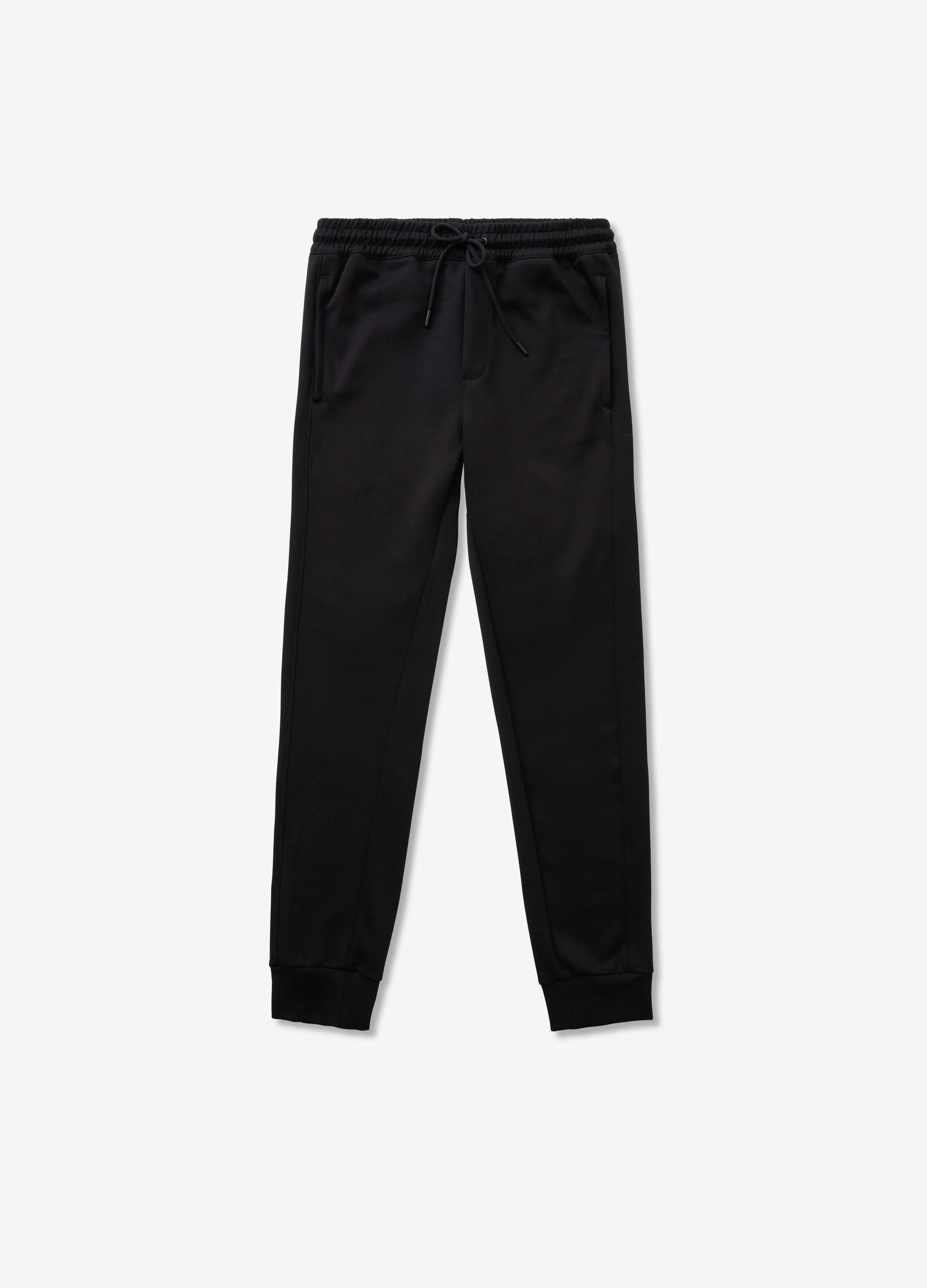 Neoprene Drawstring Sweatpants Black