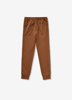 Neoprene Drawstring Sweatpants Caramel