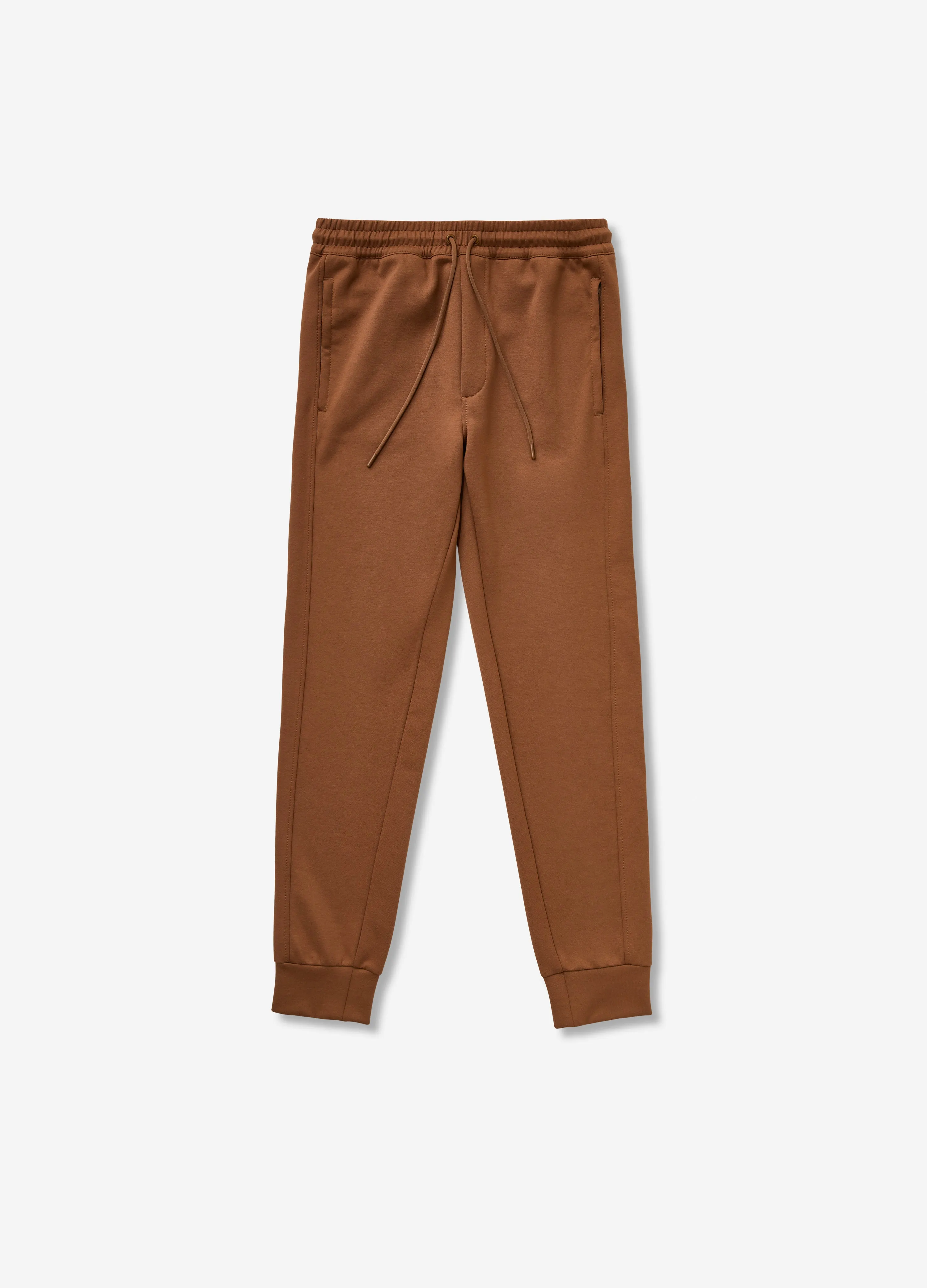 Neoprene Drawstring Sweatpants Caramel