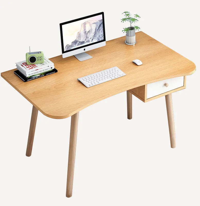 Nordic Office Bedroom Computer Desk-Maple Color 100 CM