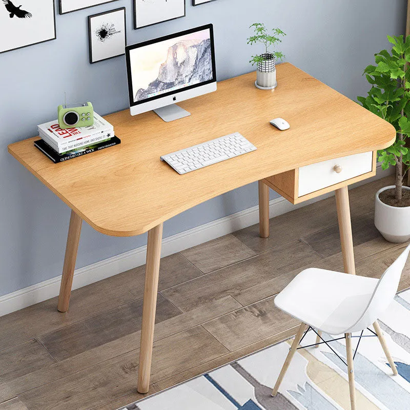 Nordic Office Bedroom Computer Desk-Maple Color 100 CM