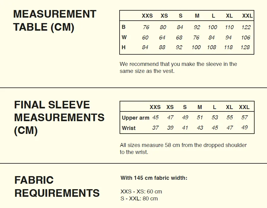 PDF Pattern - Luna Vest x Box Sleeves | Puff and Pencil