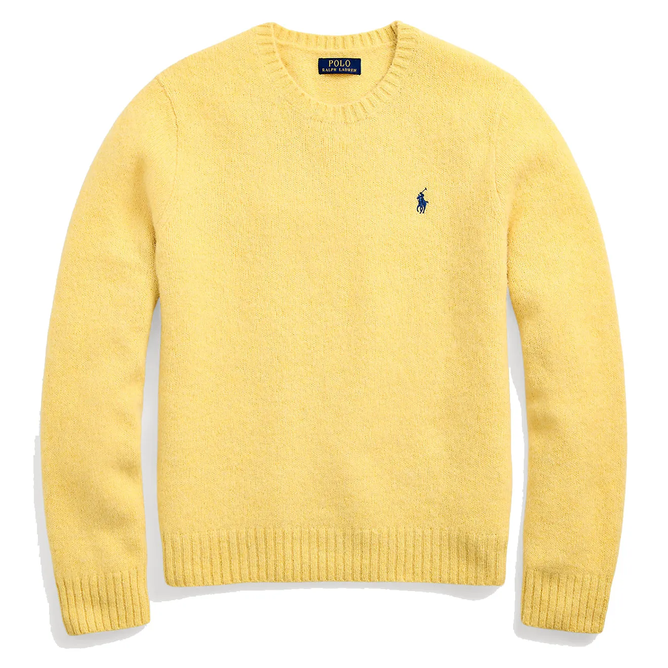 Polo Ralph Lauren Chunky Crew Knit Shetland Yellow