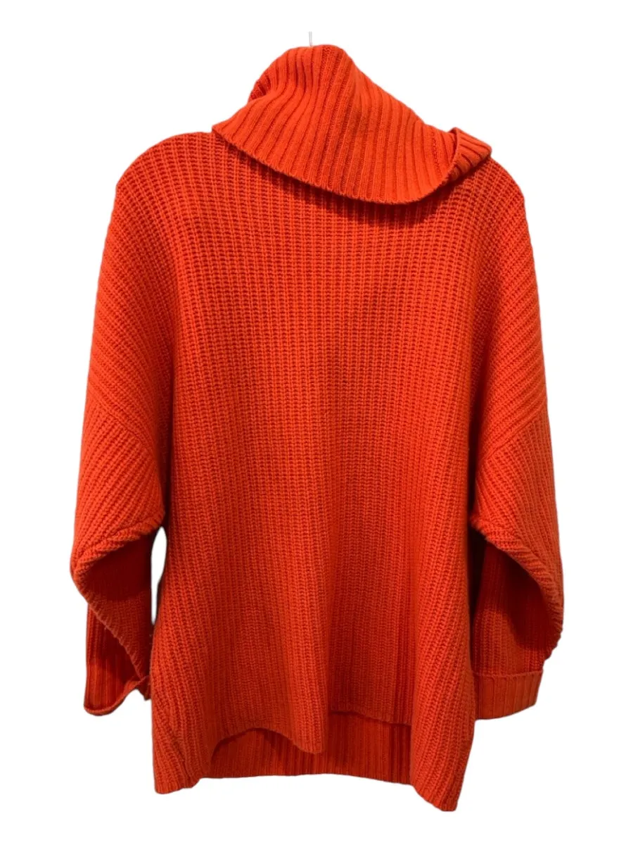 Polo Ralph Lauren Size M Orange Merino Wool Turtleneck Sweater