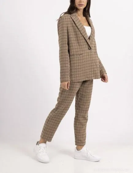 Preppy Plaid Blazer Suit Jacket (Part of a Set)