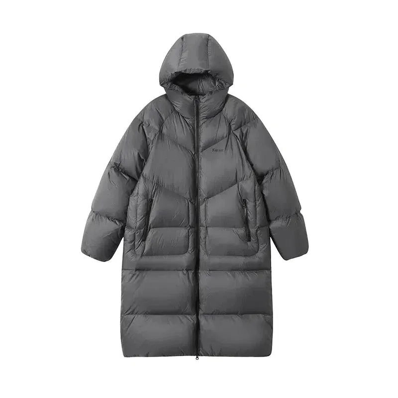 Quilted Puffer Hooded Long Coat