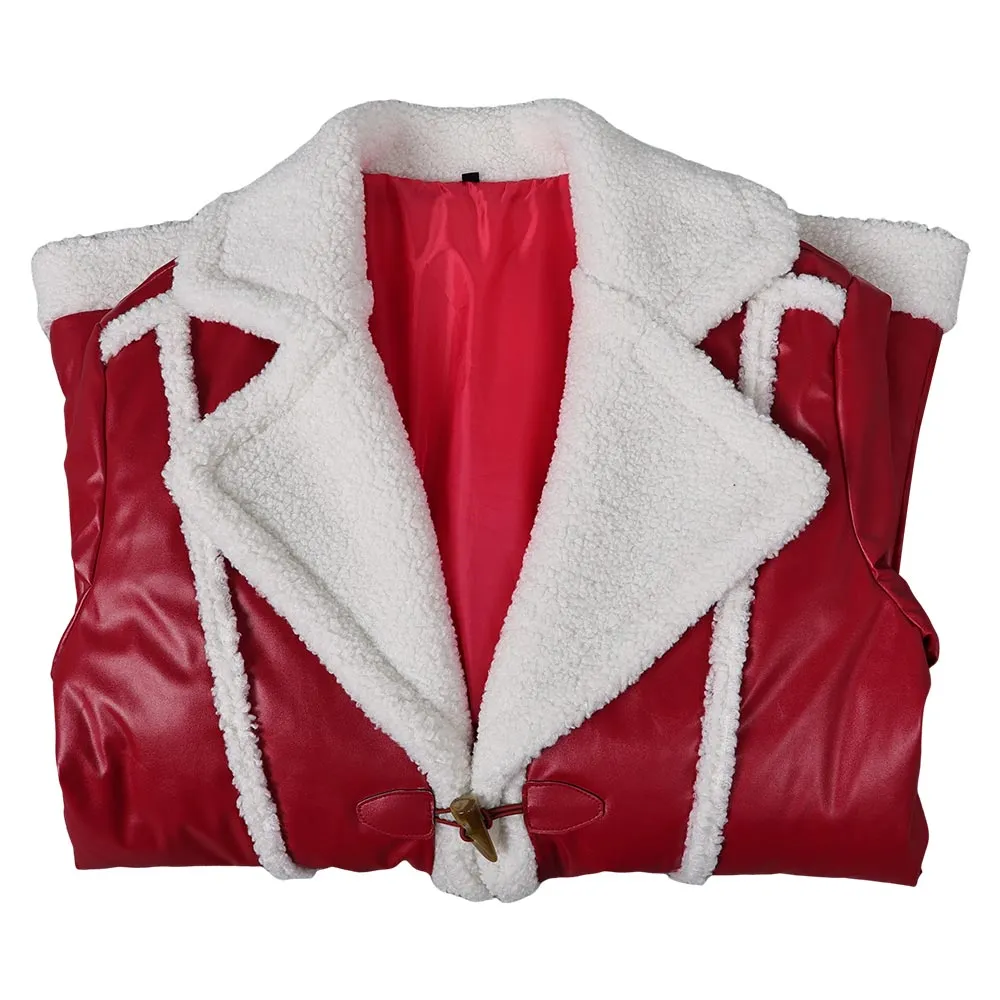 Red One (2024) Nick Santa Claus Red Coat Party Carnival Halloween Cosplay Costume