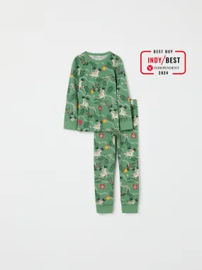 Reindeer Print Kids Pyjamas