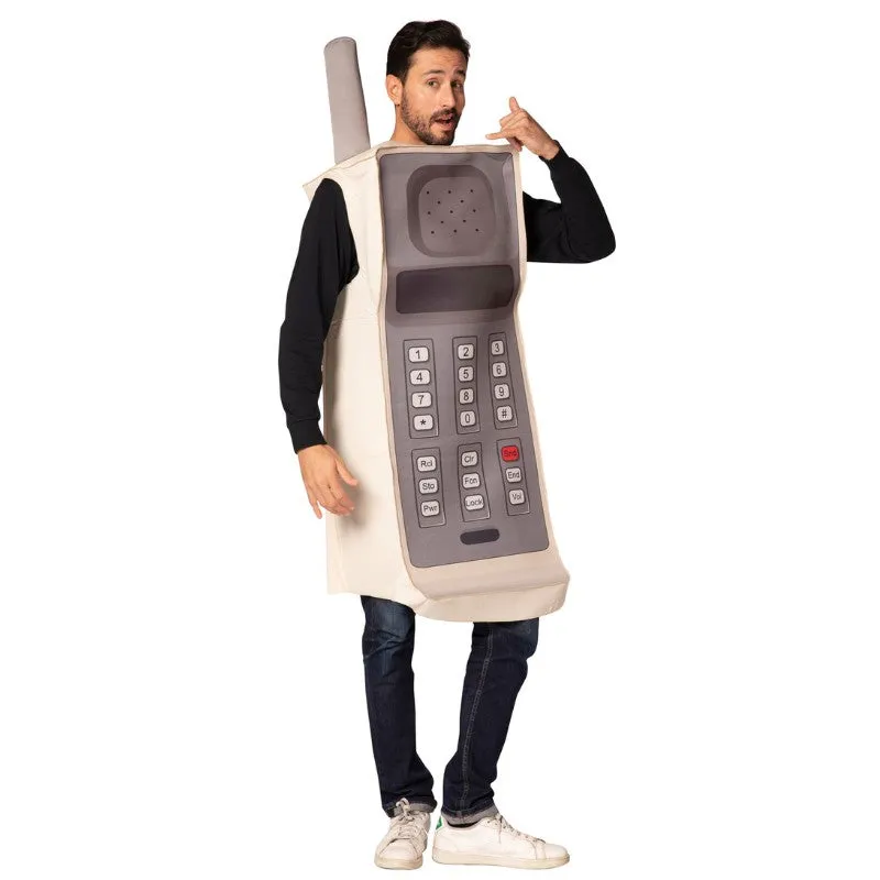 Retro Brick Cell Phone Novelty Adult Costume