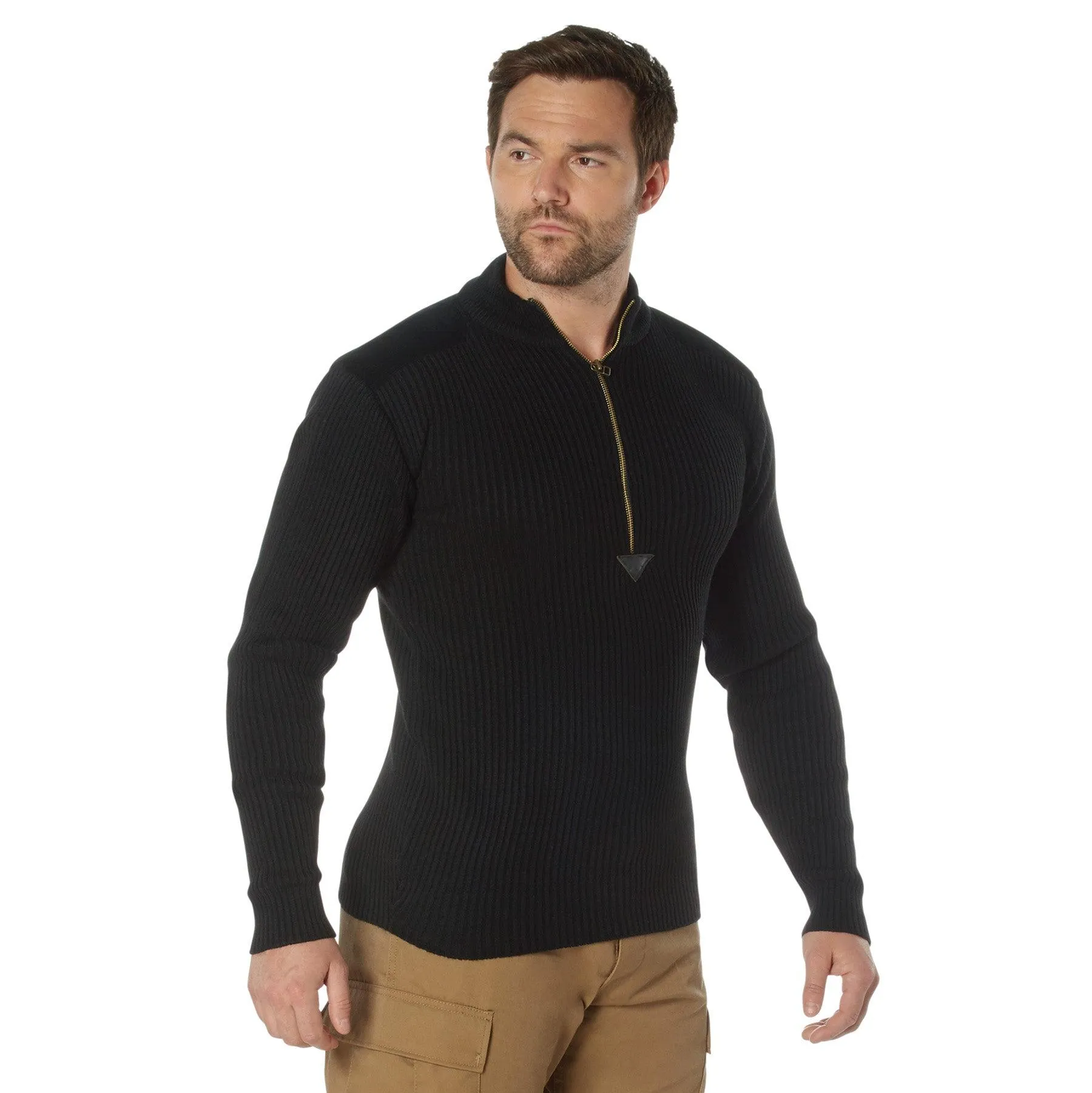 Rothco Quarter Zip Acrylic Commando Sweater