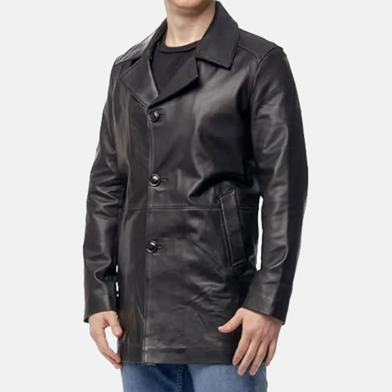 Royal Leather Duster Coat