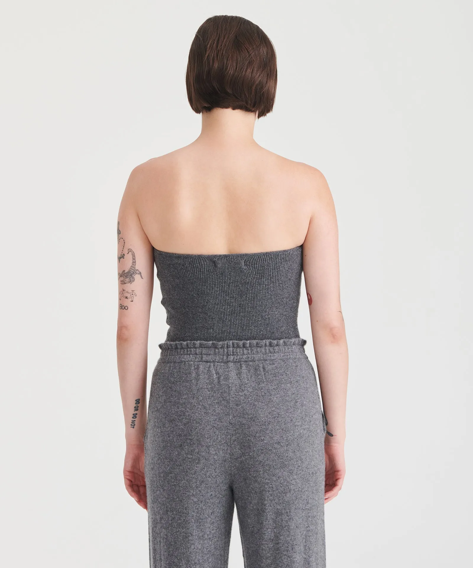 Signature Cashmere Ribbed Tube Top