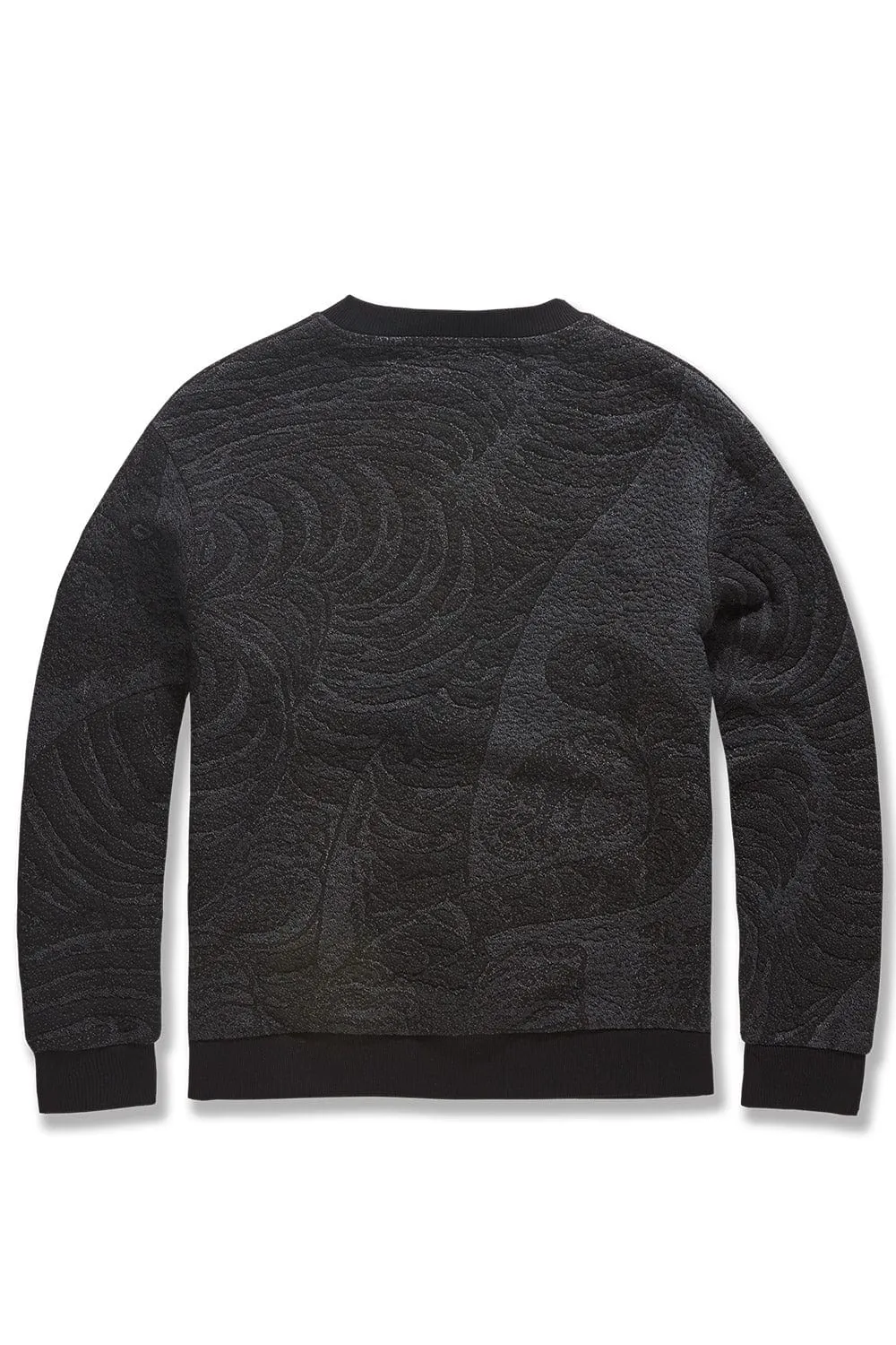 Silk Road Crewneck Sweater (Black Dragon)