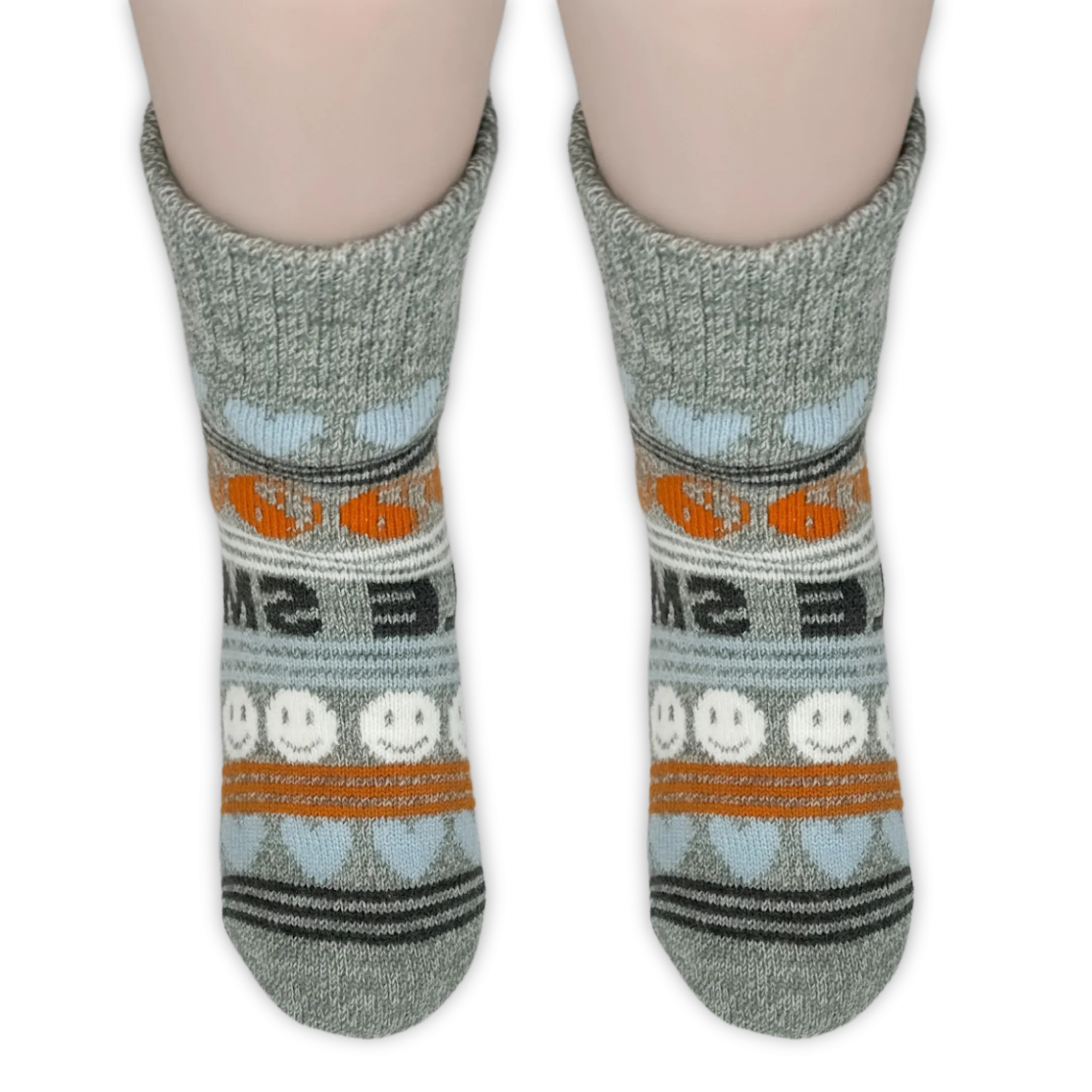 Smile Stripe Cozy Warmer™ Slipper Socks