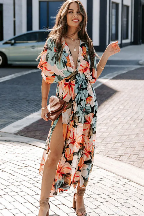 Still The One V-Neck Print Maxi Dress