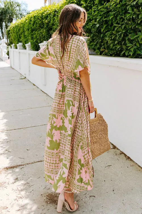 Still The One V-Neck Print Maxi Dress