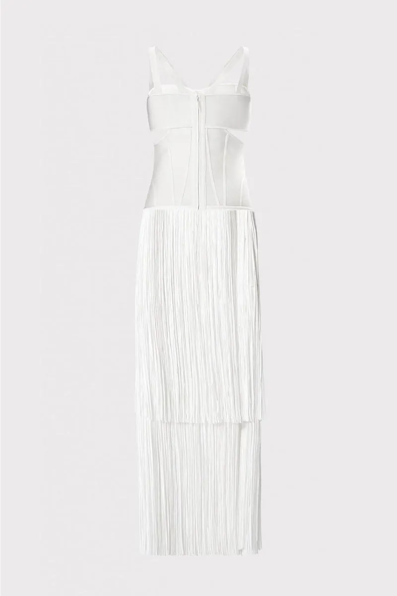 Stunning Allure Fringe Maxi Dress