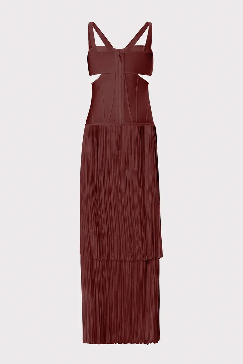 Stunning Allure Fringe Maxi Dress