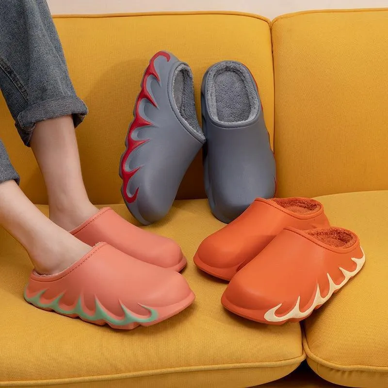 Stylish Anti-Slip Indoor Warm Plush Slipper