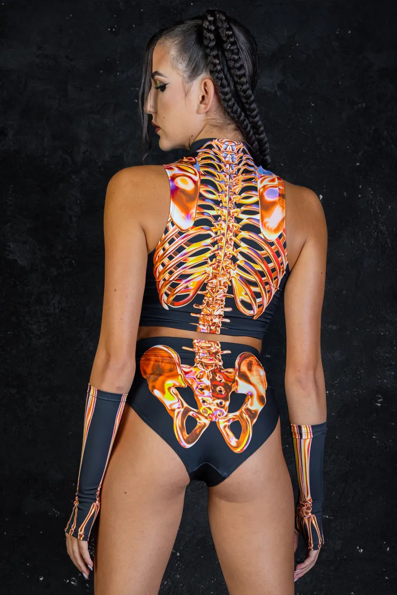 Sunstone Skeleton Booty Shorts Set