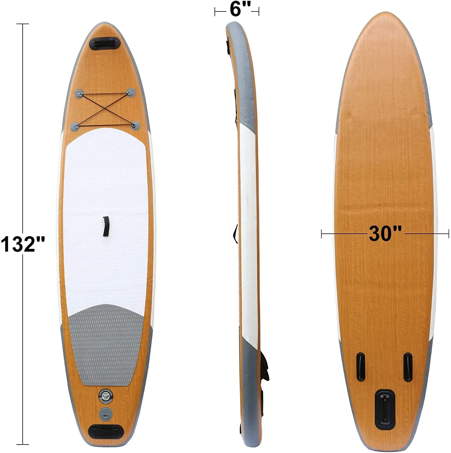 SUP Inflatable Stand Up Paddle Board with ISUP Accessories Backpack Paddle Pump Leash Fin and Repair Kit for Youth & Adult