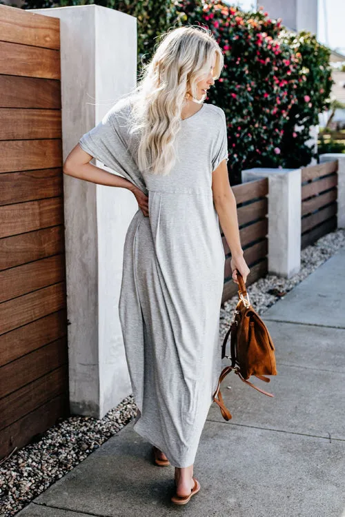 Sweet as Ever V-neck Bowknot Maxi Dress