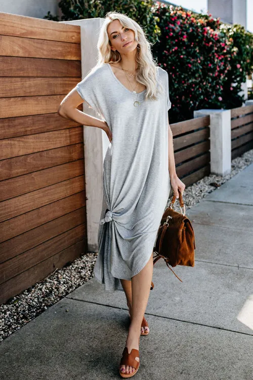 Sweet as Ever V-neck Bowknot Maxi Dress