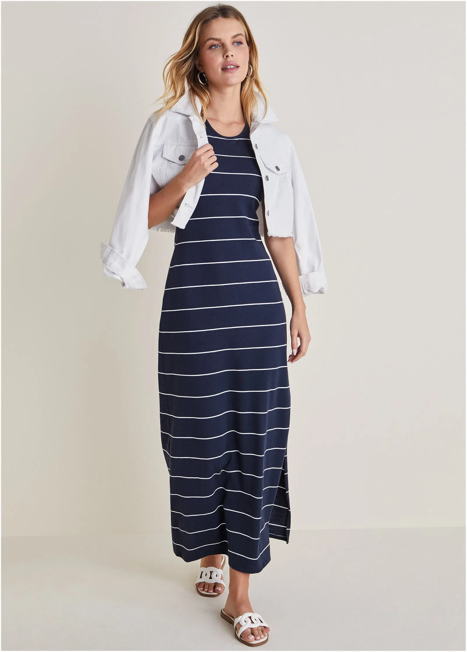 Tank Maxi Dress - Peacoat Combo