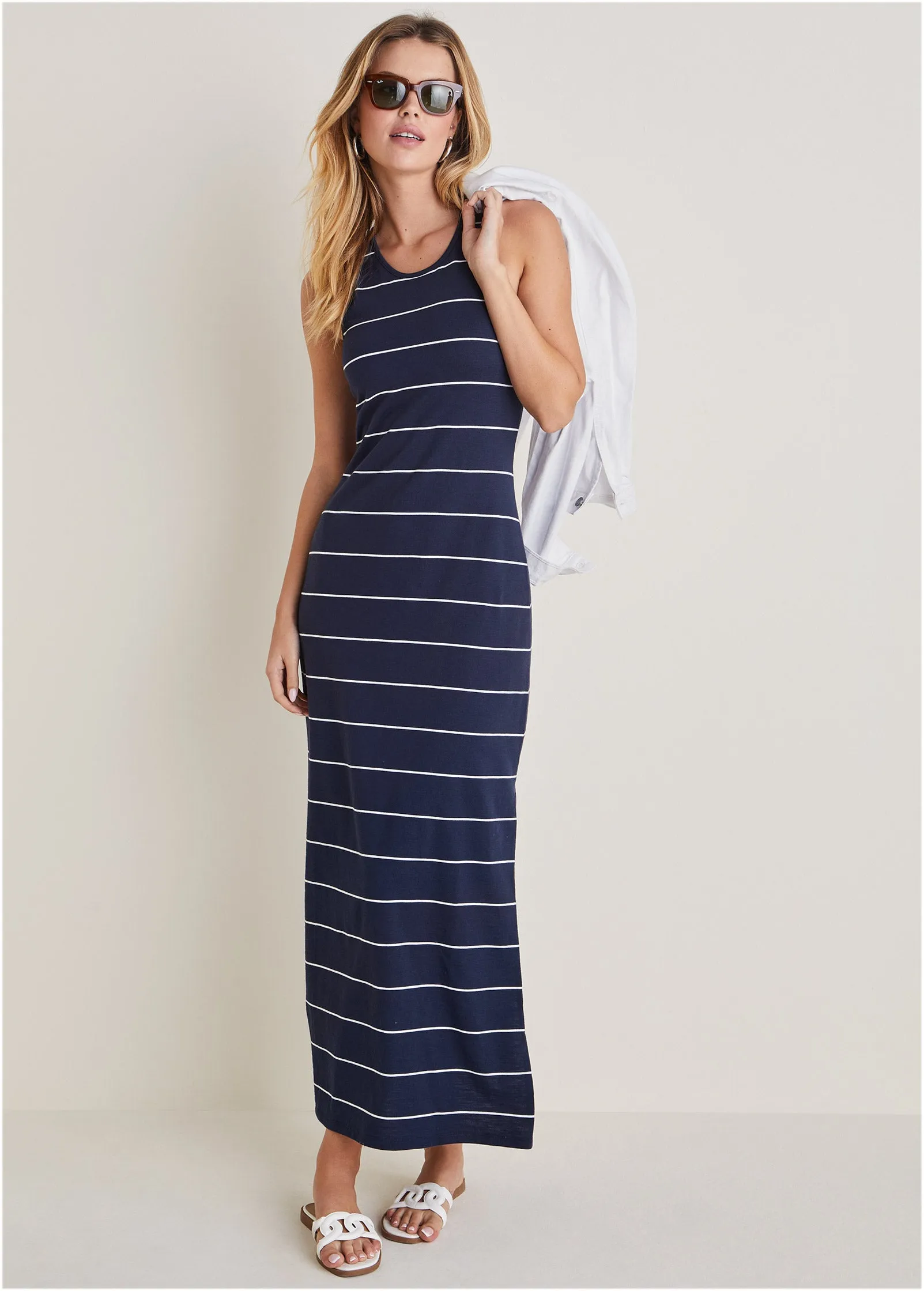 Tank Maxi Dress - Peacoat Combo