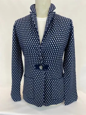 Tonet Sweater Blazer Navy Check