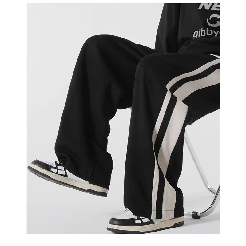 Trendy Knitted Loose Fit Sports Versatile Pants