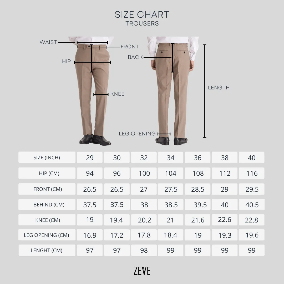 Trousers With Belt Loop - Corduroy Coffee (Stretchable)