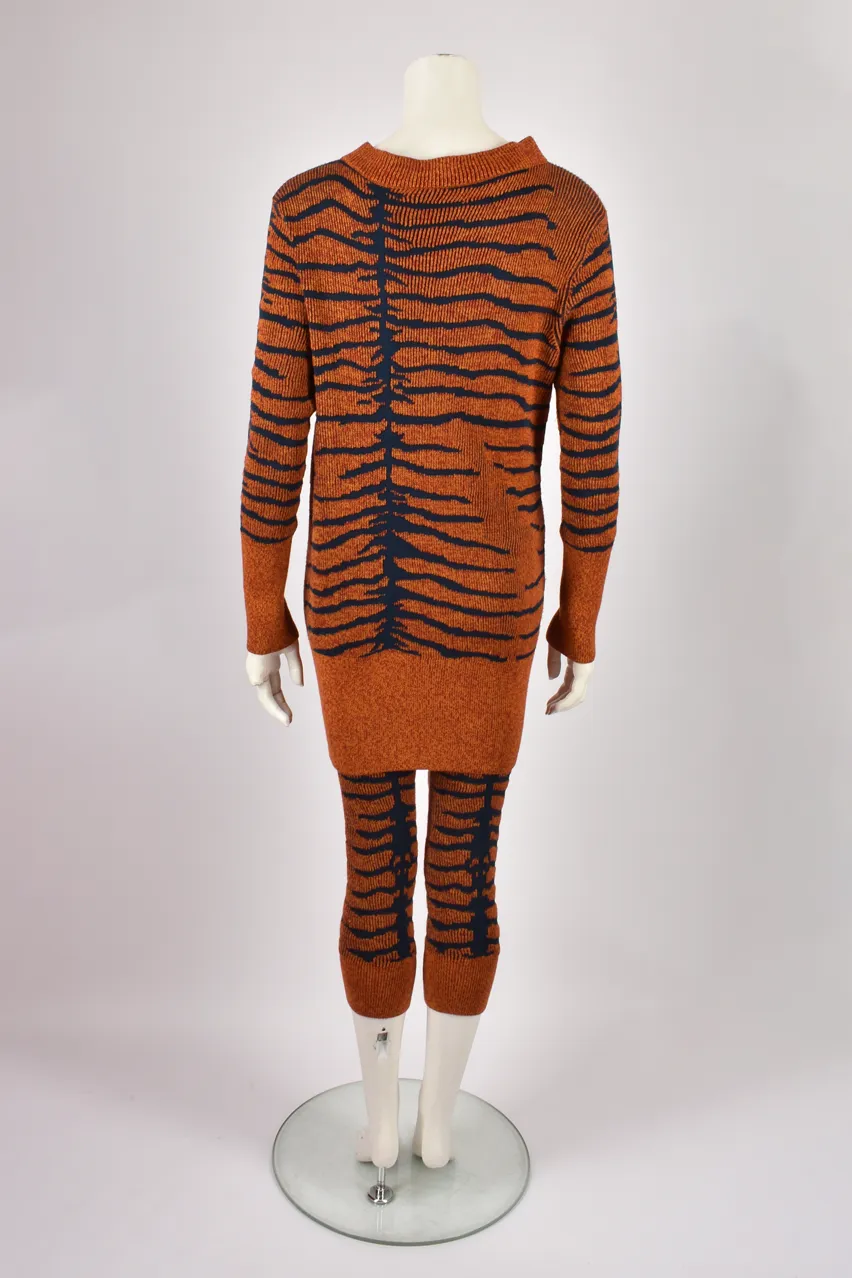 VIVIENNE WESTWOOD RED LABEL TIGER PRINT KNIT SET