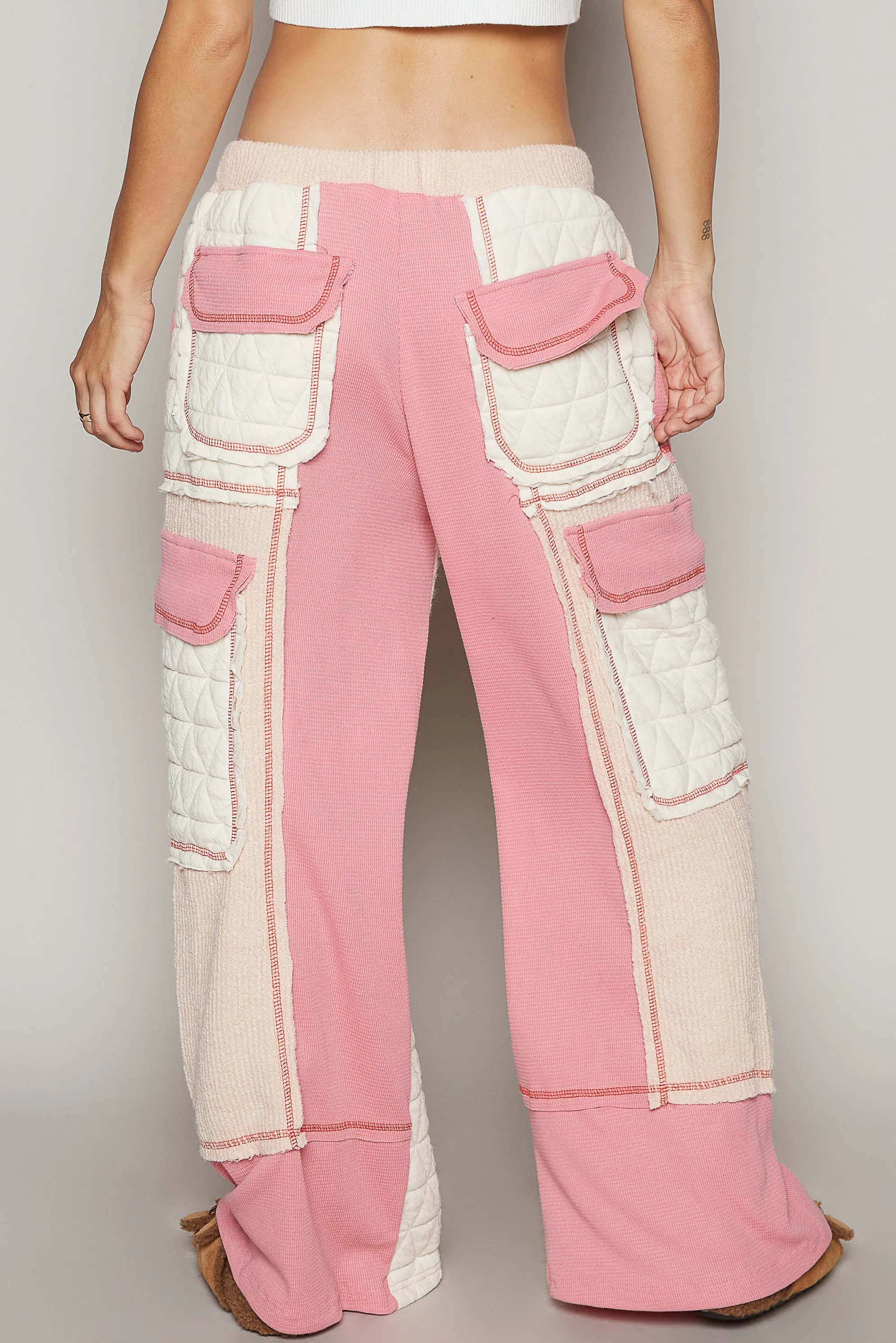 Walking in Paris Relaxed Fit Ribbed Quilted Pants (2 Options)