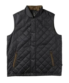 Warner Quilted Vest: Navy