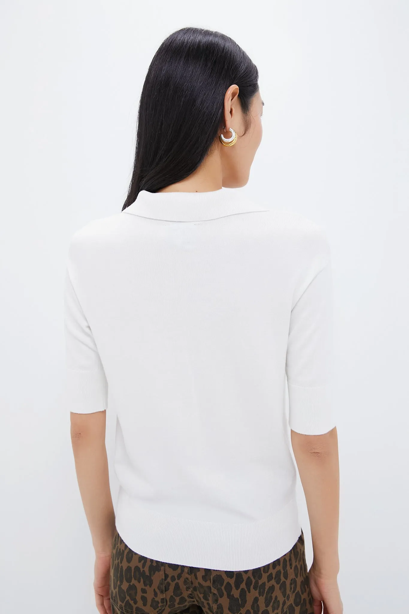 White Milo Sweater Polo