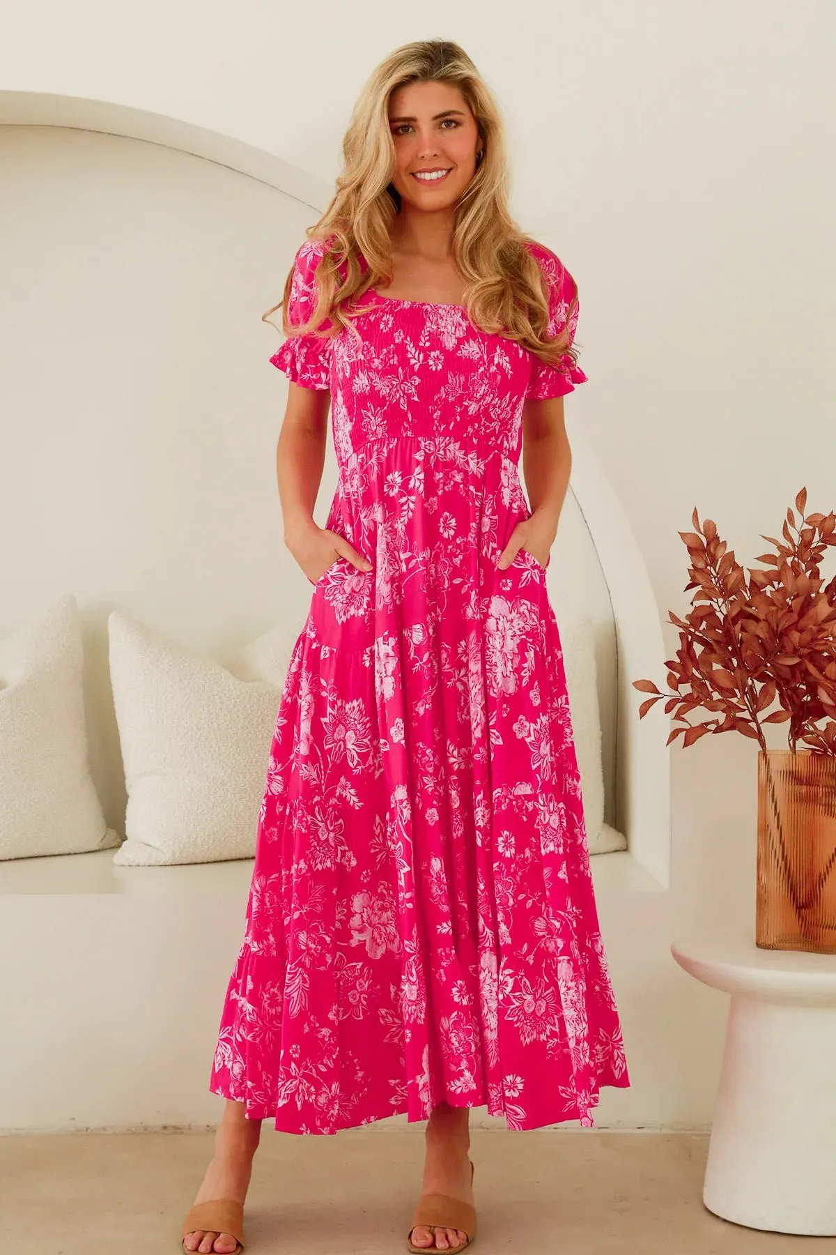 WINNIE OFF THE SHOULDER MAXI DRESS