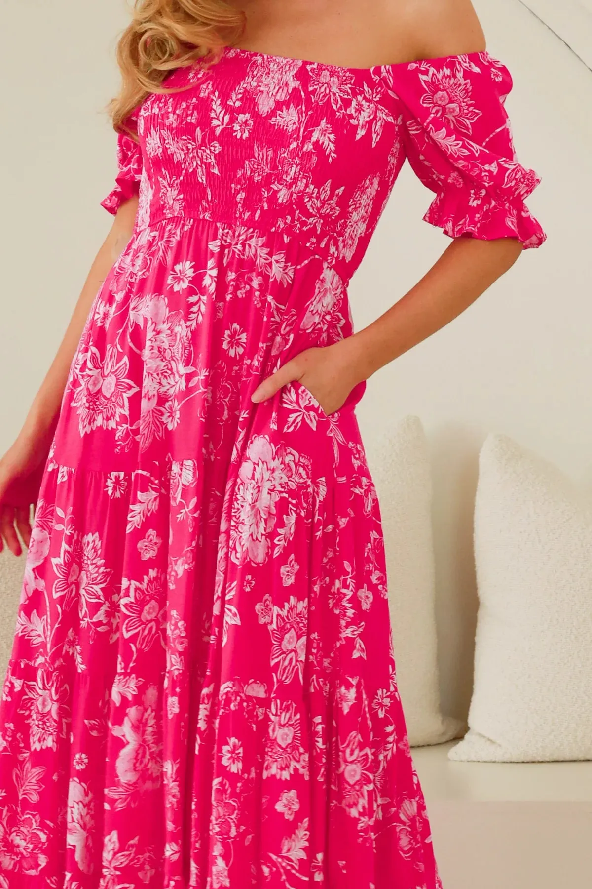 WINNIE OFF THE SHOULDER MAXI DRESS