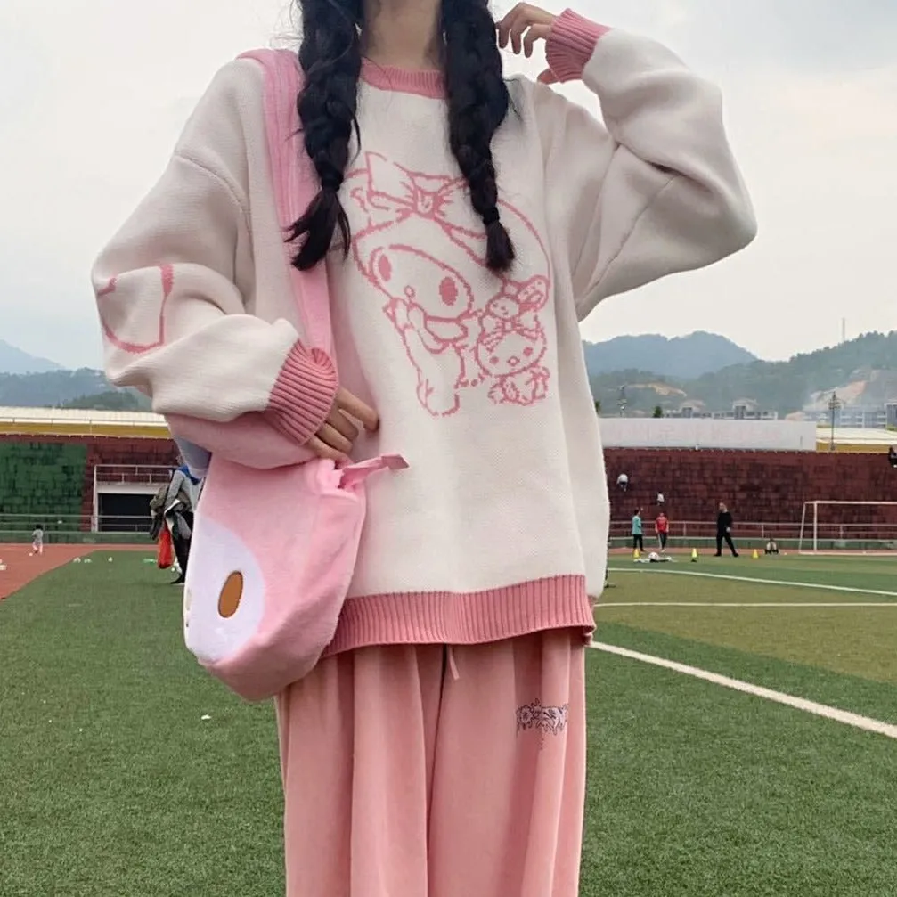 Womens Kawaii Aesthetic My Melody Sweater