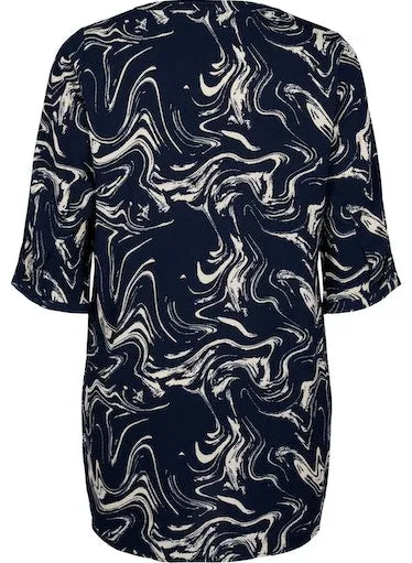 Zizzi Anni Blazer Swirl Tunic